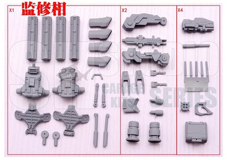 RG MSN-04 Sazabi Dual Gatling Gun plus Metal Chains (Resin Kit)