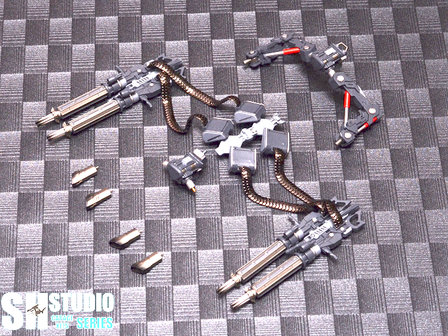 RG MSN-04 Sazabi Dual Gatling Gun plus Metal Chains (Resin Kit)