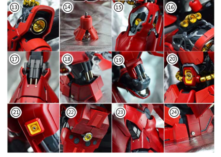 MG Sazabi Lux Metal Set v1.5 26 Options