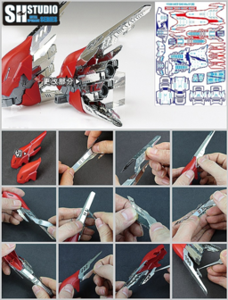 SH Studio MG MSN-06S Sinanju Set SHEU003