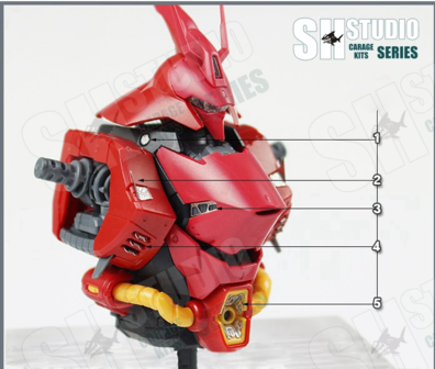 SH Studio RG MSN-04 Sazabi Set SHEU12