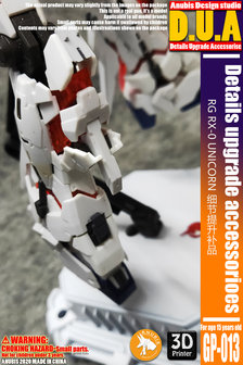 Anubis GP013 RG Unicorn RX-0 Origin Detail Set