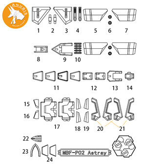 Anubis GP016 MG Astray MBF-P02 Detail Set