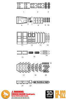 Anubis GP022 MG Fazz FA-010A Detail Set
