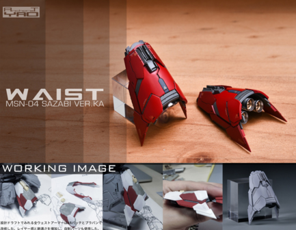 AnchoreT YujiaoLand MG Sazabi A2 Body 2.0 Dress-up Kit