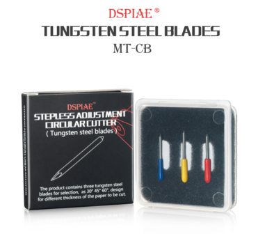 DSPIAE Tungsten Steel Blades for Circular Cutter MT-CB 3pcs