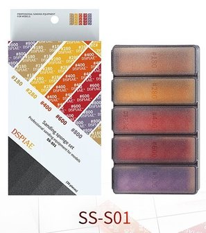 DSPIAE Sanding Sponges Set 180-2500 Grit, 30pcs per Set