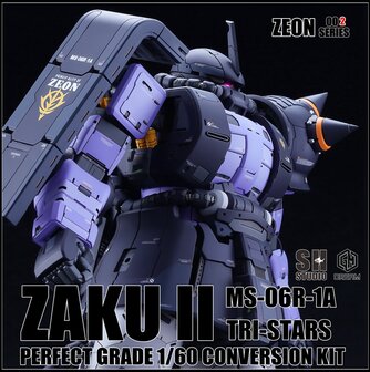 SH Studio x GM Dream PG Zaku II Black Tri-Stars GK or Accessories