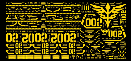 Delpi-Decal HG Neo Zeon NT Metal Stickers Gold