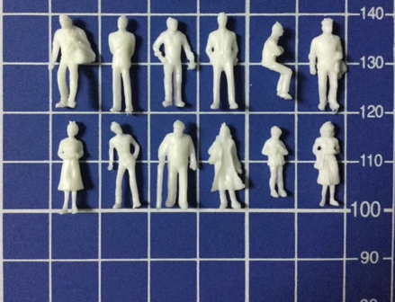 1/100 Figures Regular People 10 Pcs