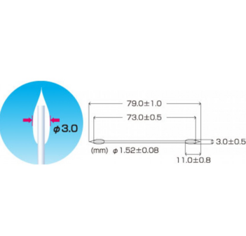 Sanyo Fine Tip Cotton Swabs 25pcs