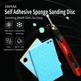 DSPIAE Self Adhesive Sponge Sanding Disc 5mm SS-C01-400~1000