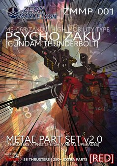 MG Psycho Zaku ZMMP-001 v2.0 Metal Set Various Colors