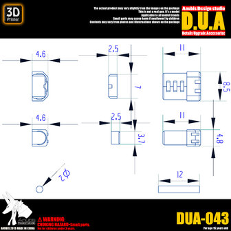 Anubis DUA-043 1/100 Hydraulic Tubes 01