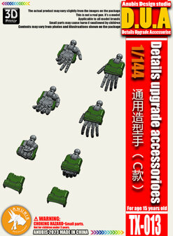 Anubis TX-013 1/144 MS Hands for Zaku