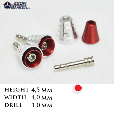 Thruster C4 Mini Silver/Red 2pcs