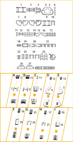 Anubis GP013 RG Unicorn RX-0 Origin Detail Set