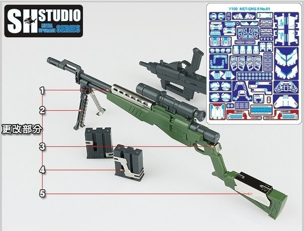 SH Studio MG RGM-79 GM Sniper II Set SHEU-006