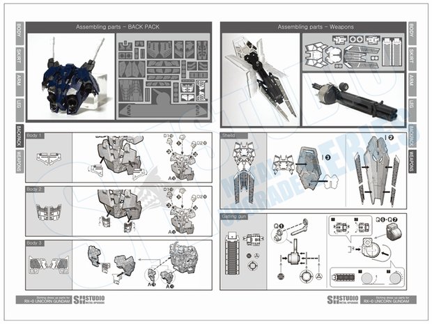 SH Studio MGEX RX-0 Unicorn Set SHME001MGEX