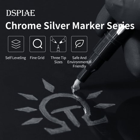 MKC Chrome Silver Markers DSPIAE - Zeonmarket