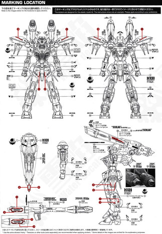 Flaming-Snow MG-47 Sinanju 2 Sheets Fluorescent