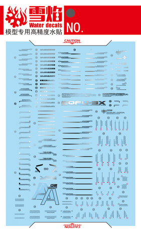 Flaming-Snow PG-09 Strike Freedom 3 Sheets Fluorescent