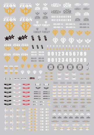 SH Studio x GM Dream PG Zaku II Black Tri-Stars GK or Accessories