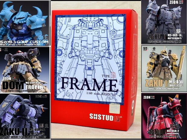 SH Studio x GM Dream 1/60 PG Frame Type B For Zakus