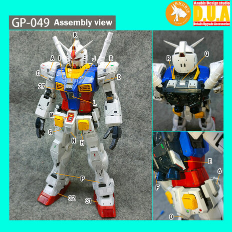 Anubis GP049 PGU RX-78-2 2.0 Detail Set