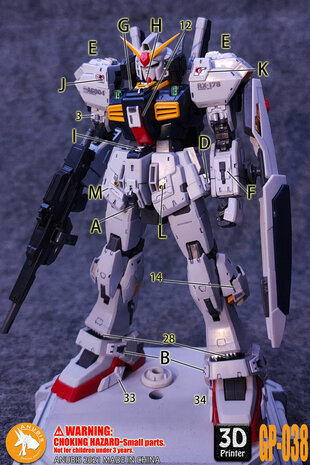 Anubis GP038 RG RX-178 MK-II Detail Set