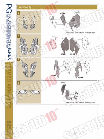 SH Studio PG RX-0 Phenex Unicorn Gundam Set