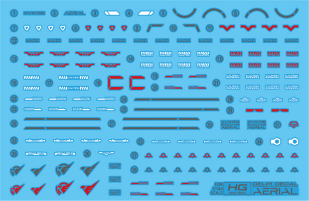 Delpi-Decal HG Aerial Gundam Normal