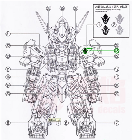 Flaming-Snow MGSD-02 Barbatos Fluorescent