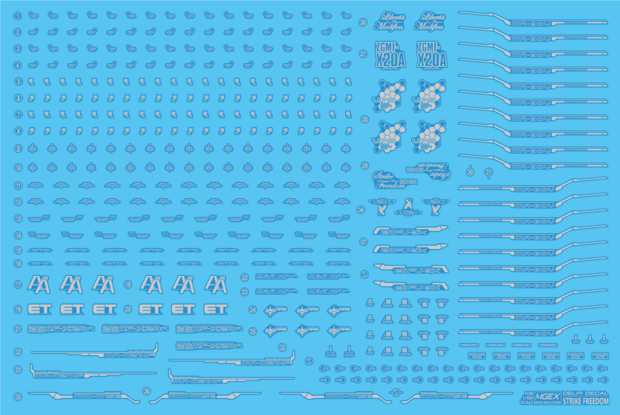 Delpi-Decal MGEX Strike Freedom Silver Holo