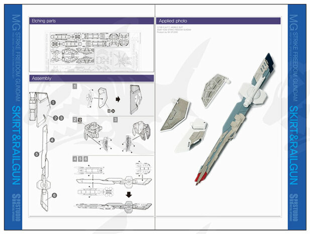 SH Studio MG Strike Freedom Gundam Photo Etch Set SHME004MG