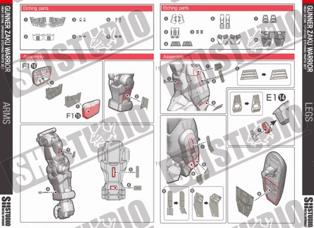 SH Studio MG ZGMF-1000/A1 Gunner Zaku Warrior SHEU038