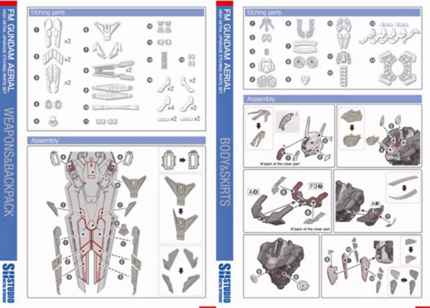 SH Studio FM XVX-016 Aerial Gundam Set SHEU034