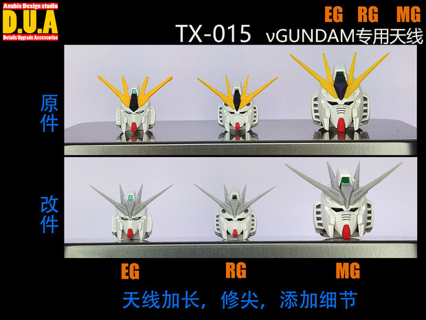 Anubis TX-015 V-Fin for EG/RG/MG Nu Gundam