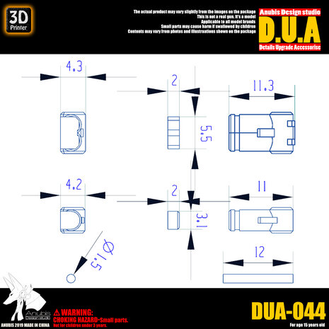 Anubis DUA-044 1/144 Hydraulic Tubes 02