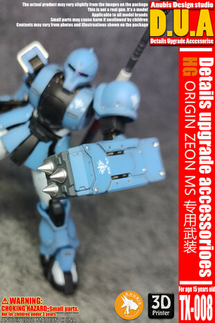 Anubis TX-008 HG Origin ZEON MS Shoulder Armor Upgrade