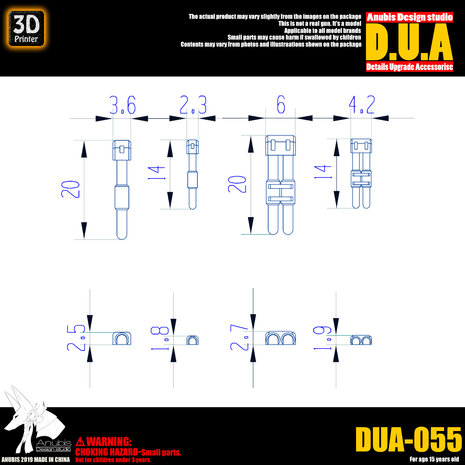 Anubis DUA-055 Detail Upgrade Accessories