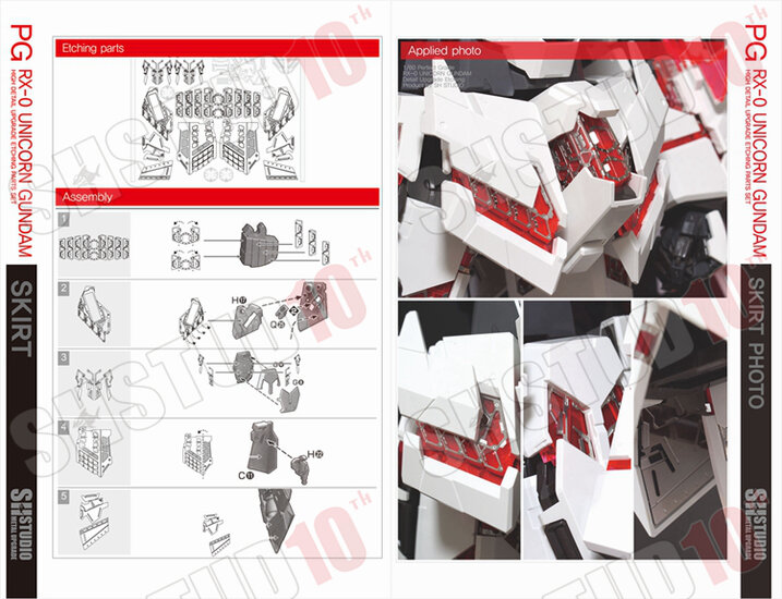 SH Studio PG RX-0 Unicorn Set SHEU029