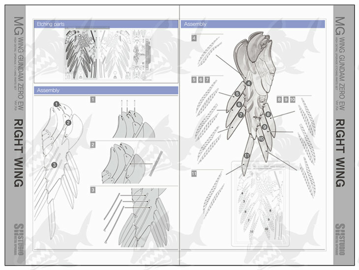 SH Studio MG Wing Zero EW Gundam Photo Etch Set SHME005MG