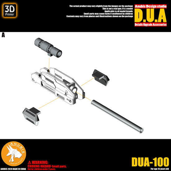 Anubis DUA-100 Gun Cannon Detail Upgrade Accessories