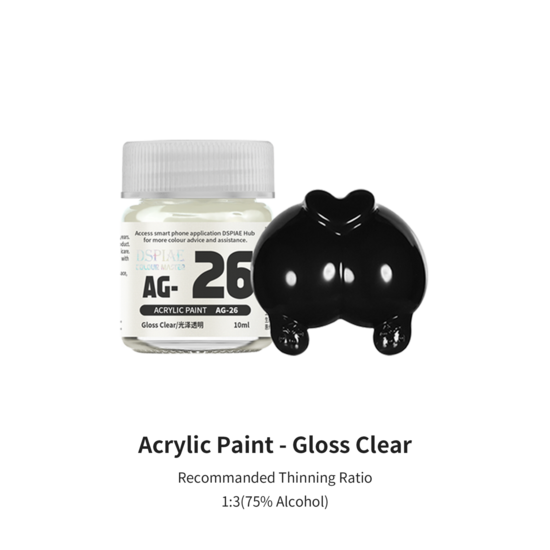 DSPIAE Acrylic Model Paints 10ml Gloss  Varnish AG-26