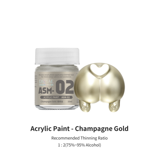 DSPIAE Acrylic Model Paints 10ml Champagne Gold ASM-02