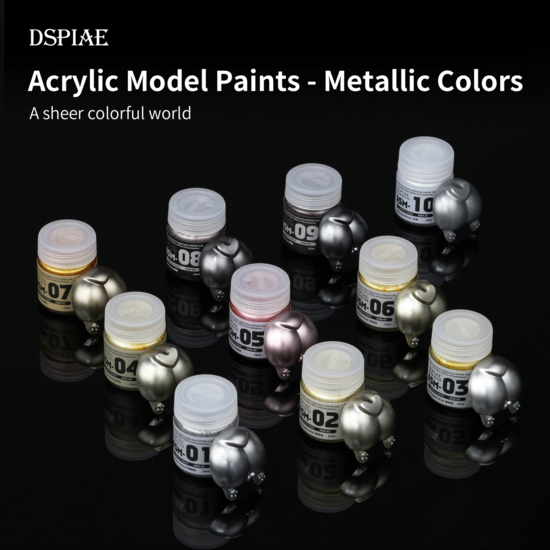 DSPIAE Acrylic Model Paints 10ml Rose Gold ASM-05