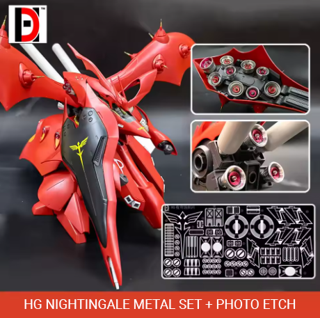 HD Model HG Nightingale Metal Set 16 Options + Photo Etch Blue/Red