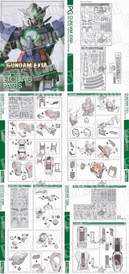 SH Studio PG Gundam Exia SHEU039 Photo Etch Set