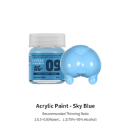 DSPIAE Acrylic Model Paints 10ml Sky Blue AG-09